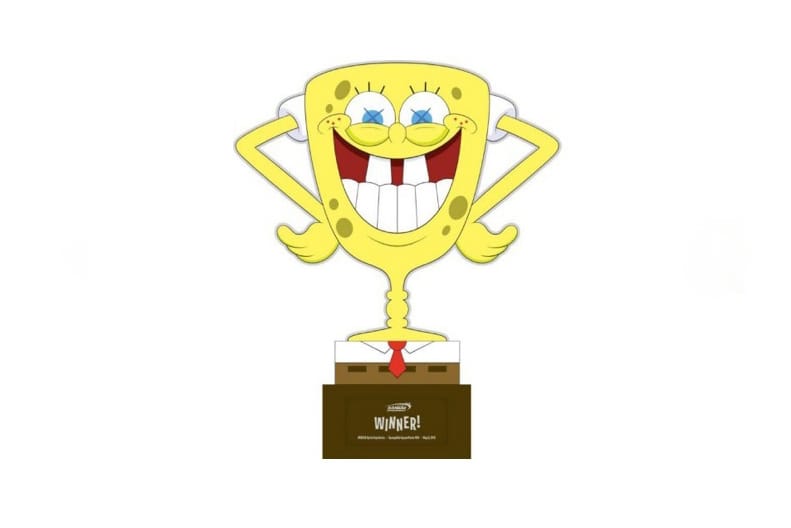 KAWS x NASCAR SpongeBob SquarePants 400 Trophy