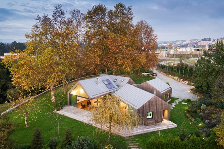 PROD Architecture Combines Four Gabled Houses to Create Portuguese Holiday Home