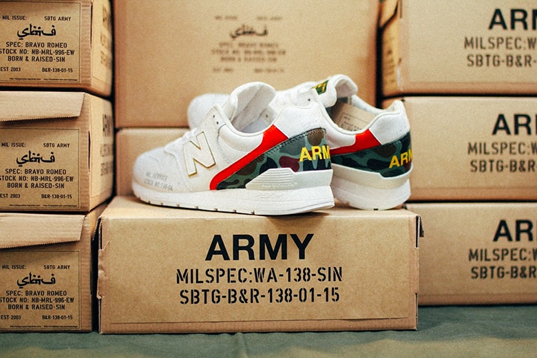 SBTG x Born & Raised x New Balance MRL996EW "Bravo Romeo"