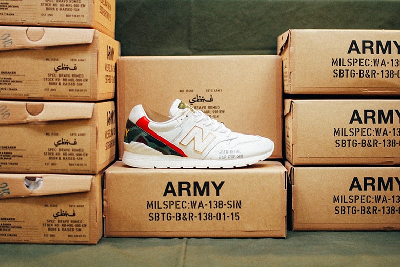 SBTG x Born & Raised x New Balance MRL996EW "Bravo Romeo"