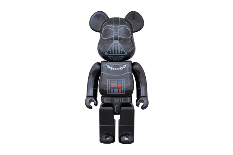 'Star Wars' x Medicom Toy 400% & 100% Darth Vader "Chrome" Bearbricks