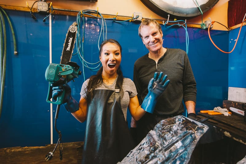 The Hundreds Presents 'Hobbies With Asa Akira' - Ice Carving