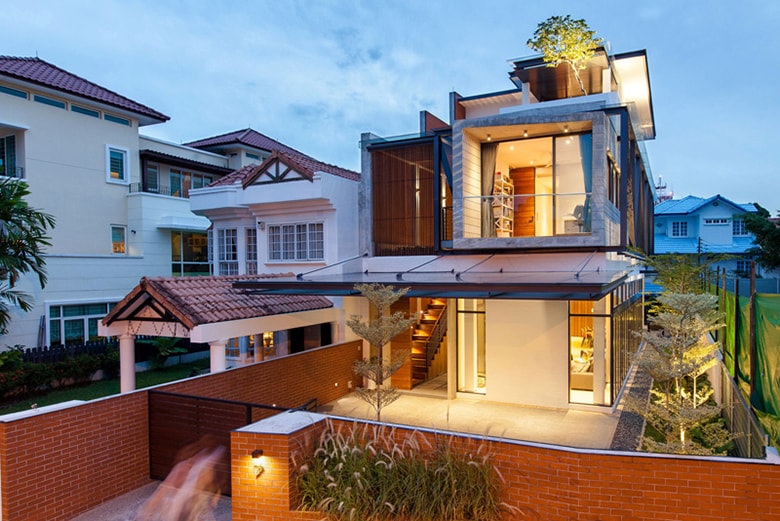 Aamer Architects Design Beautiful Semi-Detached Home in Singapore