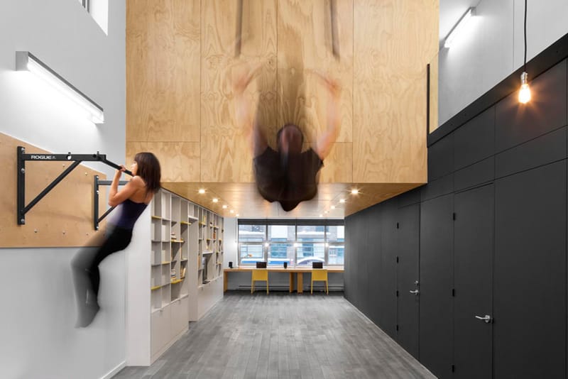 This Montreal Home Seamlessly Incorporates a Gym