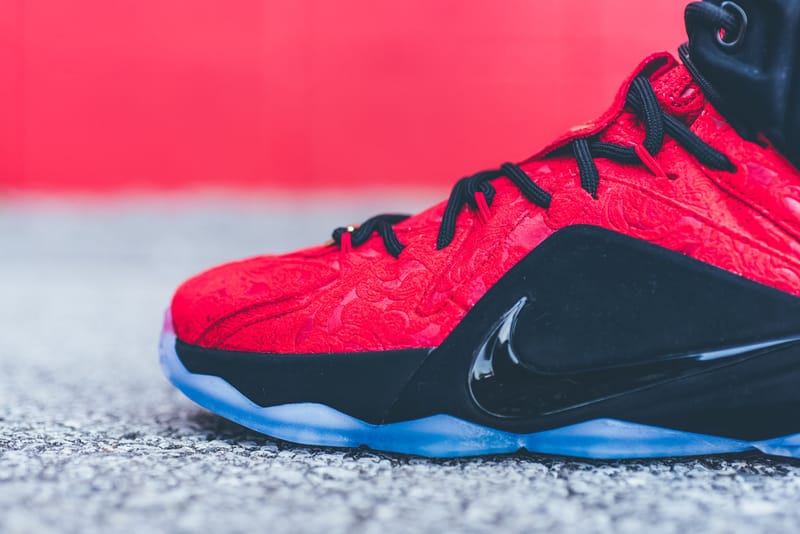 lebron 12 red paisley