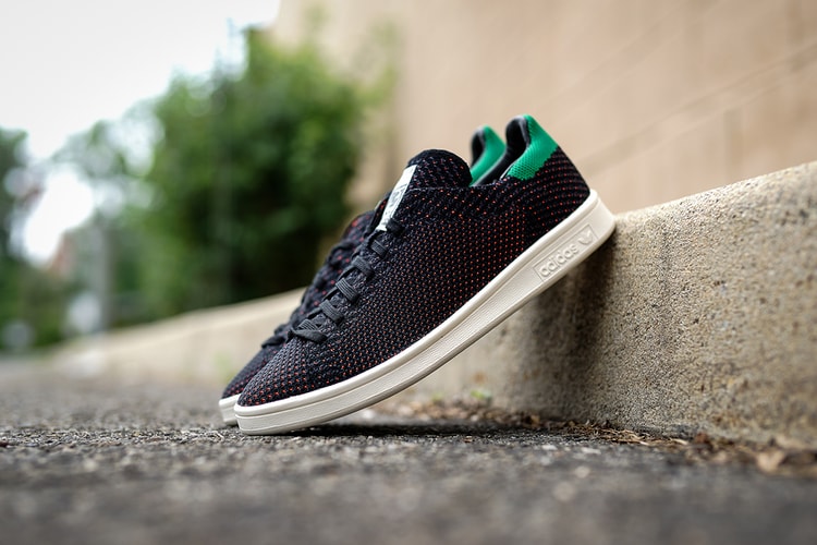 adidas Originals Stan Smith Primeknit Black/Green/Orange