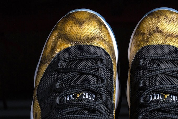 Air Jordan 11 Low "Golden Snake" Custom by Tony Chen