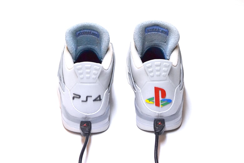Air Jordan 4 "JRDN4 x PS4 20th Anniversary" Custom by FreakerSneaks