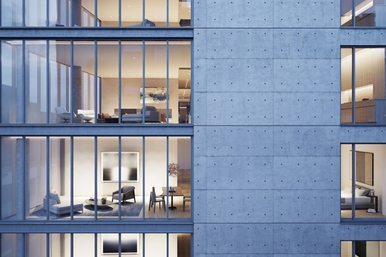 An Official Look at Tadao Ando's "152 Elizabeth" Residential Design