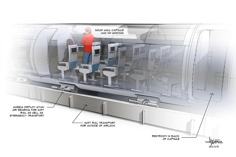 Argodesign Conceptualizes the Interior of Elon Musk's Hyperloop High-Speed Rail