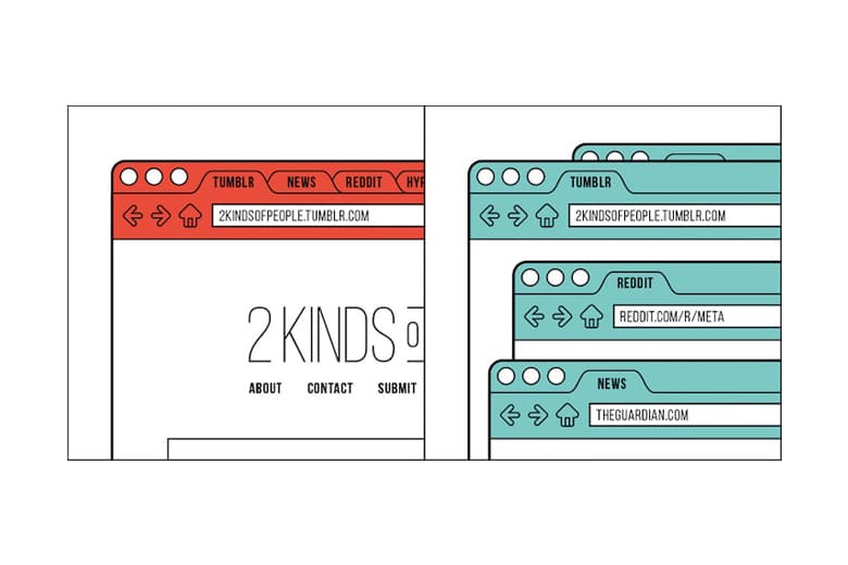 Art Director Illustrates the "2 Kinds of People"