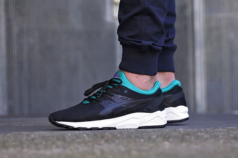 Asics Gel Kayano Trainer Evo Black Teal Hypebeast Asics Gel Kayano Trainer Evo Black Teal Hypebeast