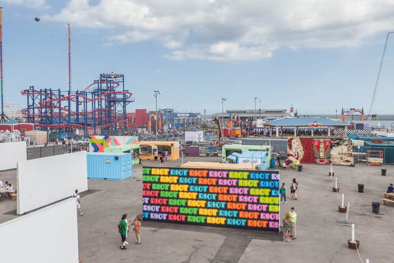 Ben Eine, Shepard Fairey, How and Nosm, Daze and CRASH Paint Murals @ Coney Island Art Walls