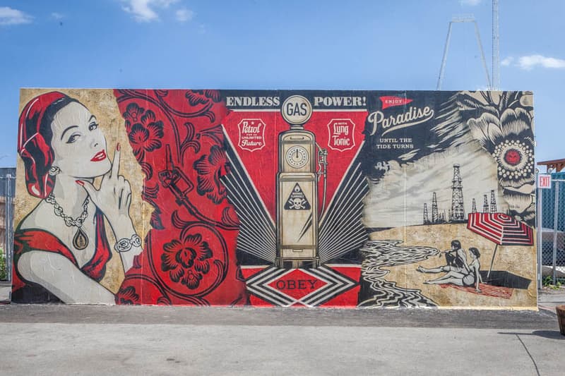 Ben Eine, Shepard Fairey, How and Nosm, Daze and CRASH Paint Murals @ Coney Island Art Walls