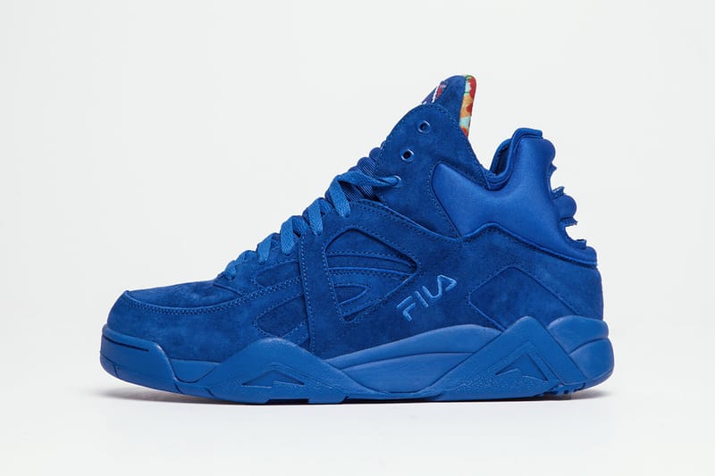 all blue fila shoes