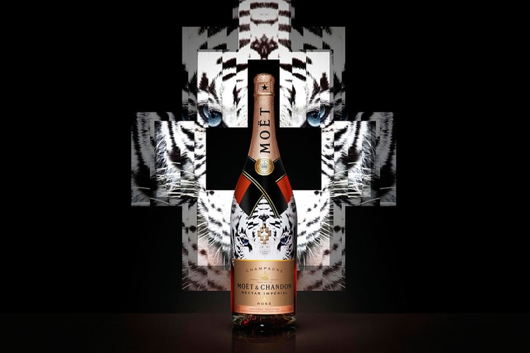 Moët & Chandon Team up With Marcelo Burlon for a Line of Limited Edition Bottles - "The Tiger Collection"