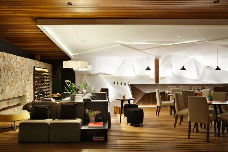 Nosotros Bar's Sculptural Walls by Studio Otto Felix