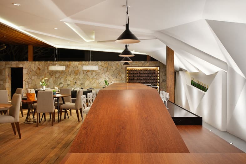 Nosotros Bar's Sculptural Walls by Studio Otto Felix