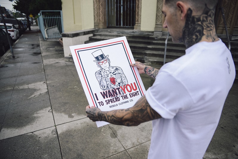 Streetwear Brand Rebel8 Feature Tattoo Artist Mike Giant