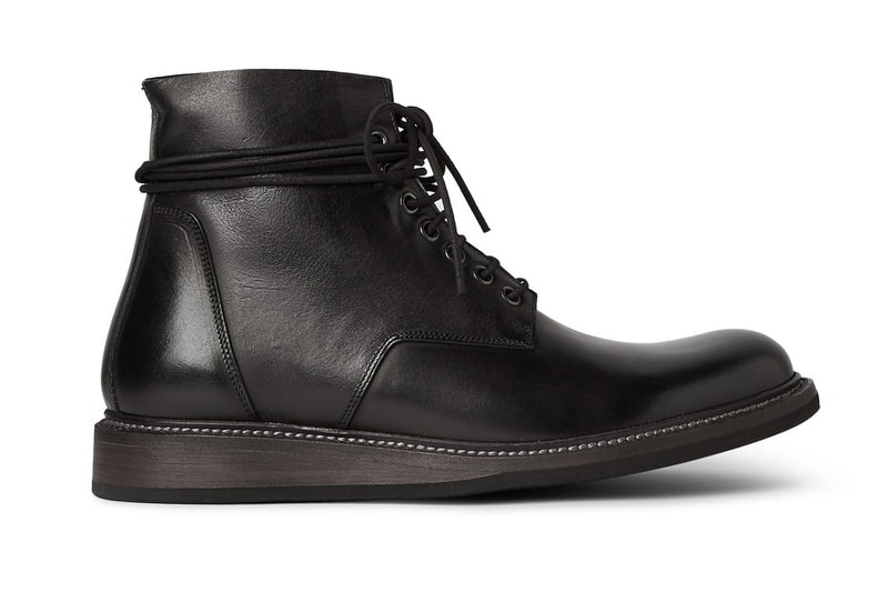 Rick Owens Leather Lace-Up Boots 