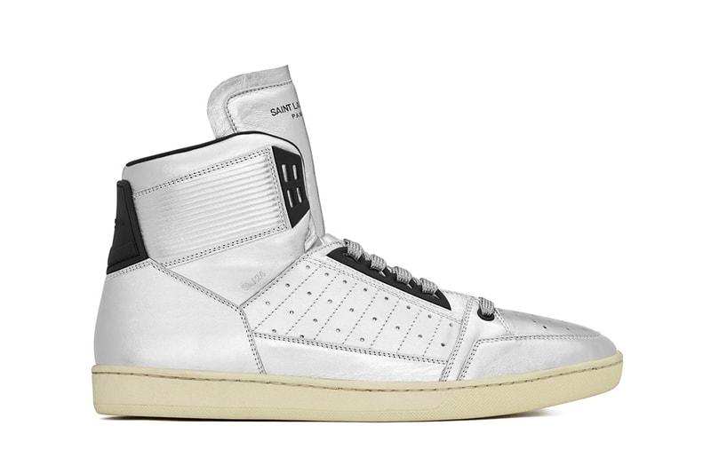 Saint Laurent Leather Court Classic Metallic Pack