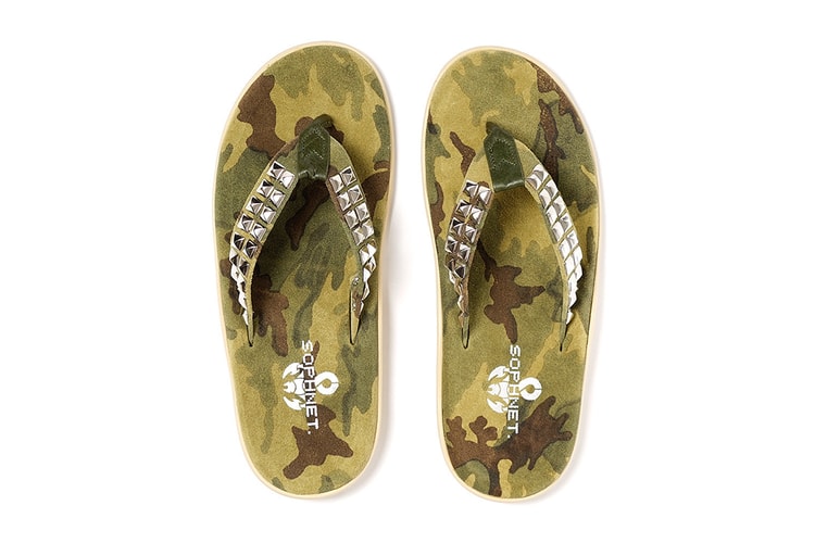 SOPHNET. x Island Slipper 2015 Spring/Summer Camouflage Studs Sandal
