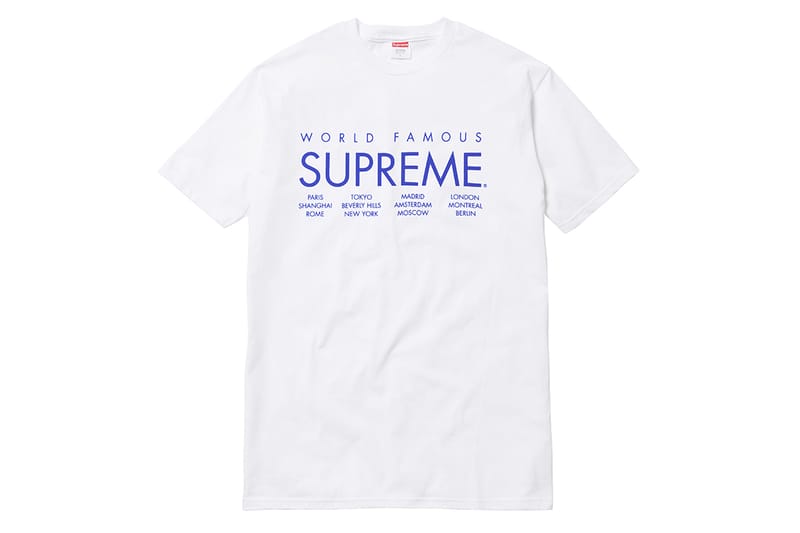 world famous supreme t shirt