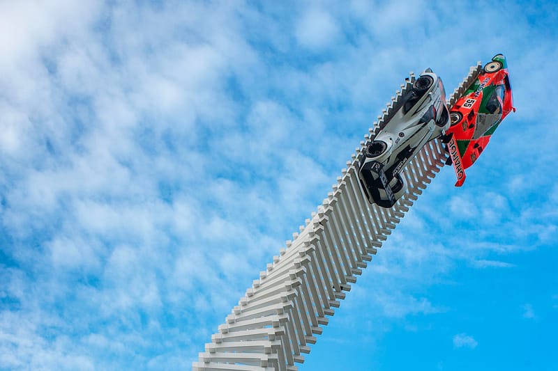 The 131-foot Mazda 787B and LM55 Gran Turismo Sculpture