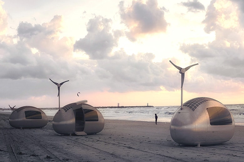 The Ecocapsule is Self-Sufficient on Solar and Wind Energy