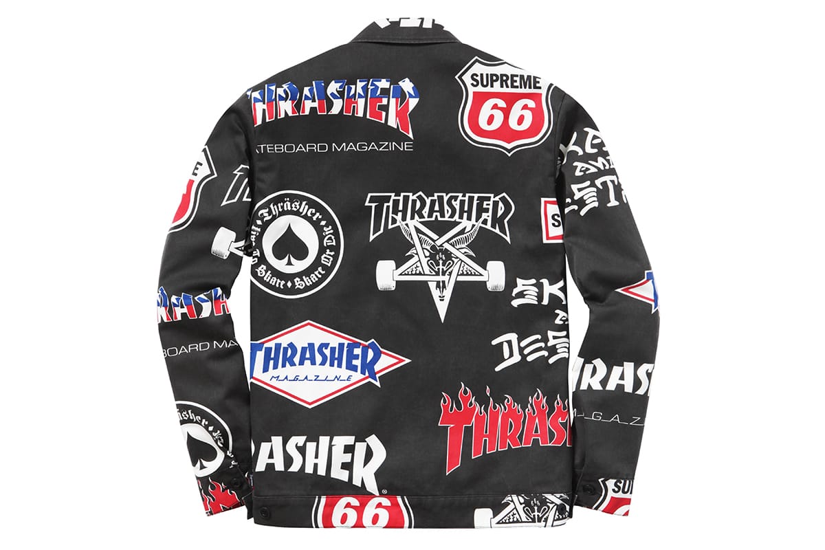 supreme x thrasher work jacket