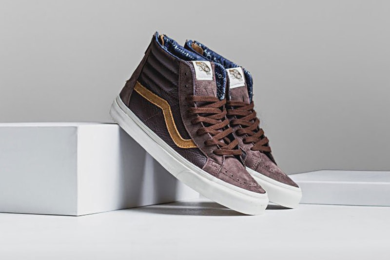 Vans 2015 Premium Leather Sk8-Hi Zip Collection