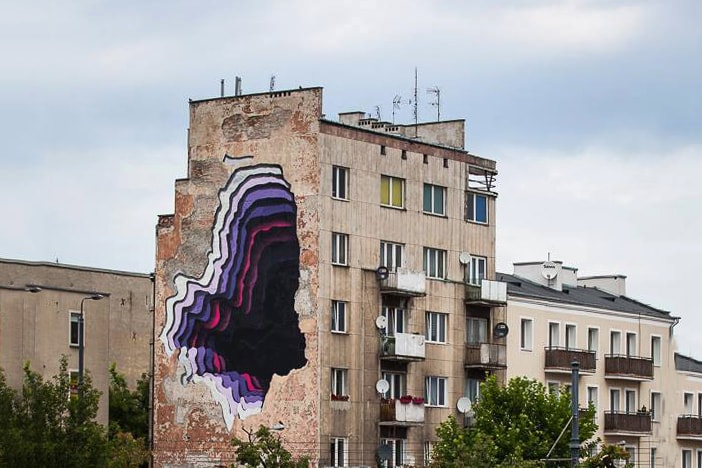 1010 Art Mural @ Street Art Doping in Warsaw, Poland
