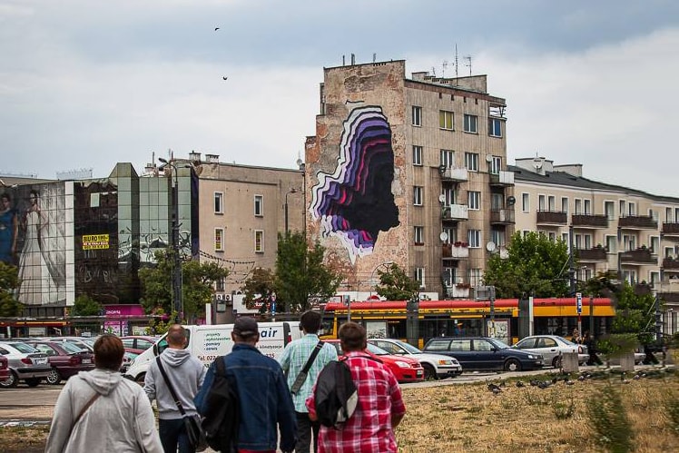 1010 Art Mural @ Street Art Doping in Warsaw, Poland