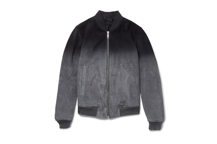 Alexander McQueen Dégradé Suede Bomber Jacket