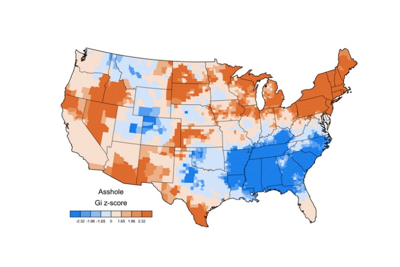 America's Favourite Curse Words Mapped