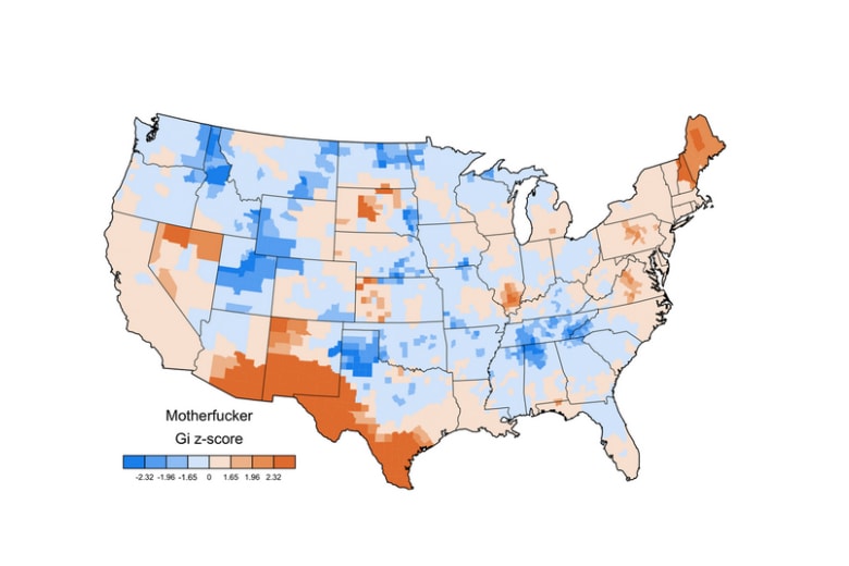 America's Favourite Curse Words Mapped