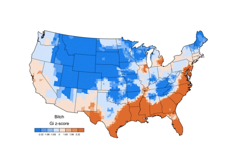 America's Favourite Curse Words Mapped