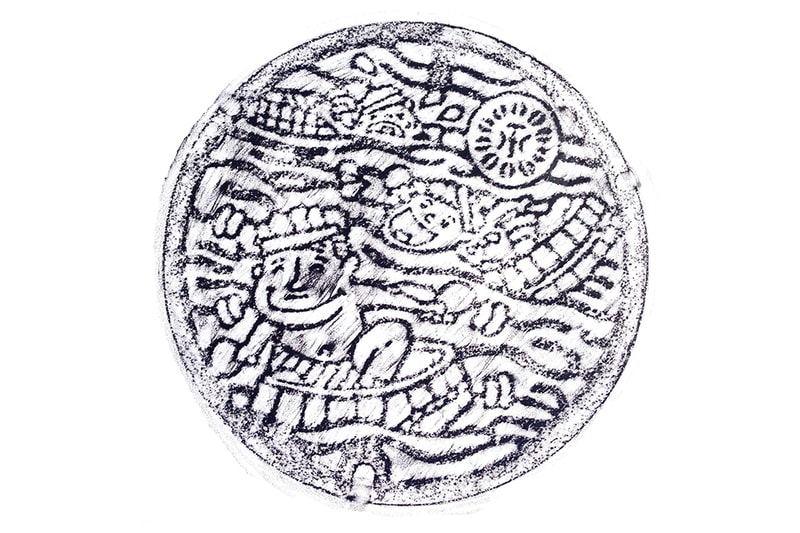 Designer David Robert Turns Japan's Manhole Covers Into Fine Art Prints