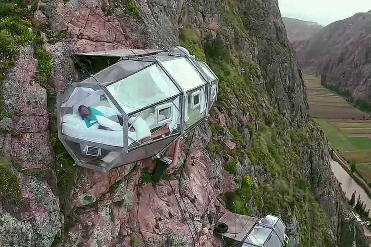 Check out the Transparent Sleep Capsules 400 Feet Above Peru's Sacred Valley