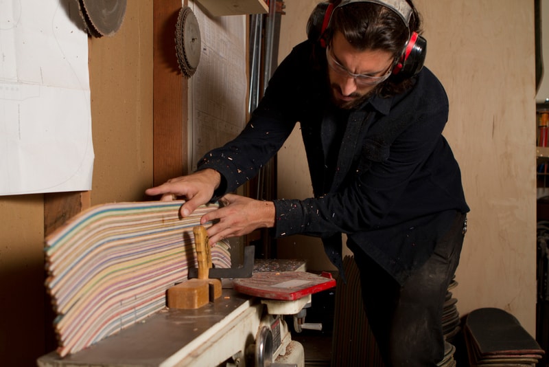 Designer Nick Pourfard Upcycles Skate Decks Into Colorful Guitars