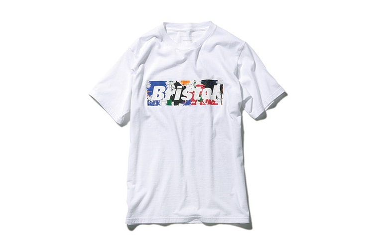 F.C.R.B. Splatter Box Logo T-Shirt