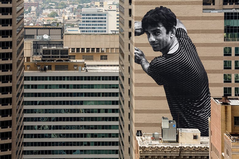 JR 'Migrants, Ibrahim, Mingora-Philadelphia' @ The Graham Building, Philadelphia