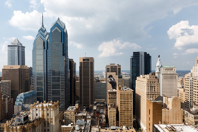 JR 'Migrants, Ibrahim, Mingora-Philadelphia' @ The Graham Building, Philadelphia