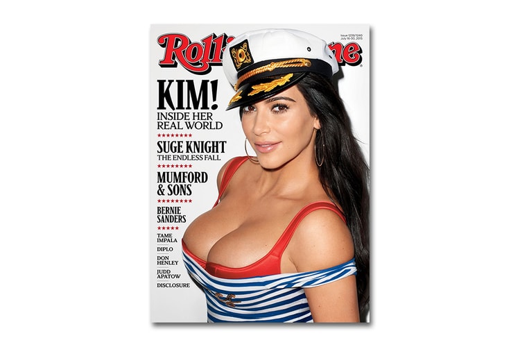 Kim Kardashian Covers the 2015 July Double Issue of 'Rolling Stone'