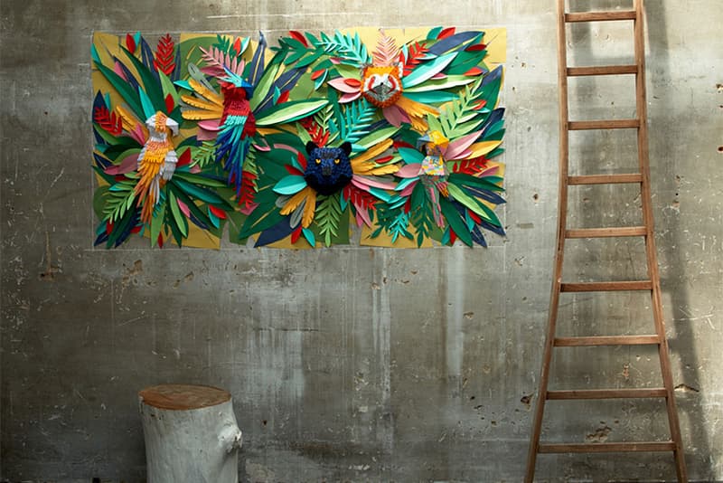 Mlle Hipolyte Recreates a Tropical Jungle With Hand-Cut Paper