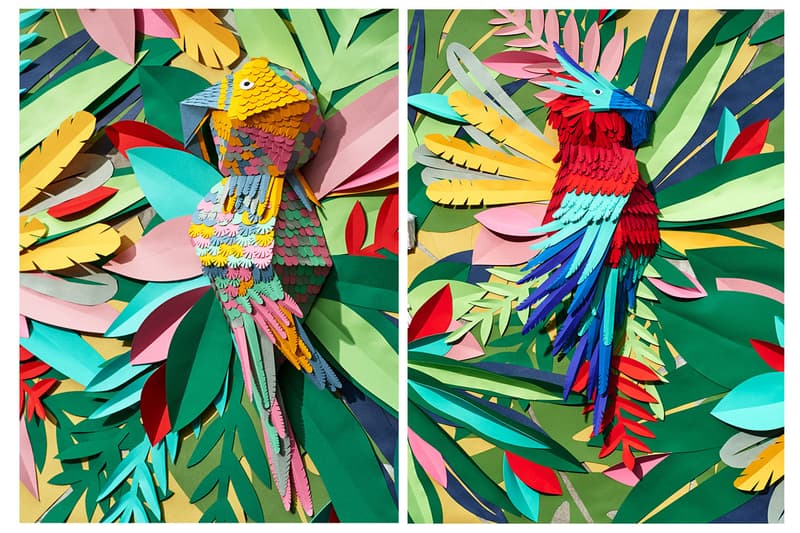 Mlle Hipolyte Recreates a Tropical Jungle With Hand-Cut Paper