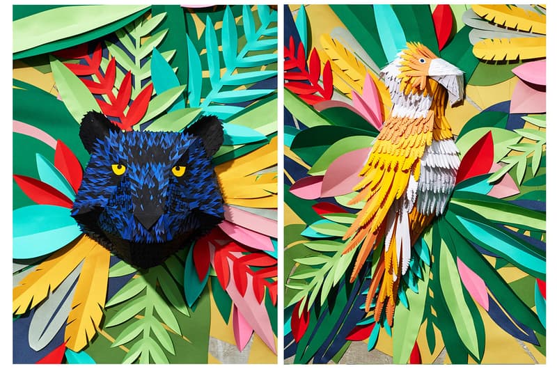 Mlle Hipolyte Recreates a Tropical Jungle With Hand-Cut Paper