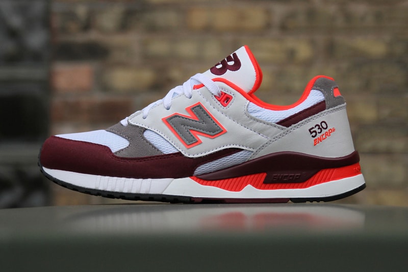 New Balance 2015 Summer 530 90s Running Remix White/Burgundy/Orange Sneaker