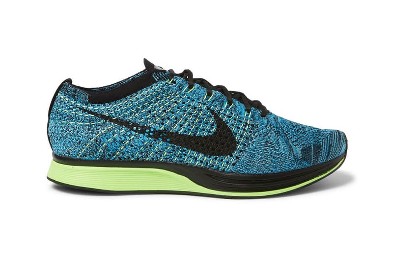 Nike Flyknit Racer Blue/Black/Volt