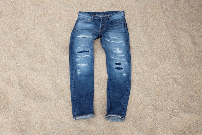 Okayama Denim x Japan Blue 16.5 oz Distressed Selvedge Denim